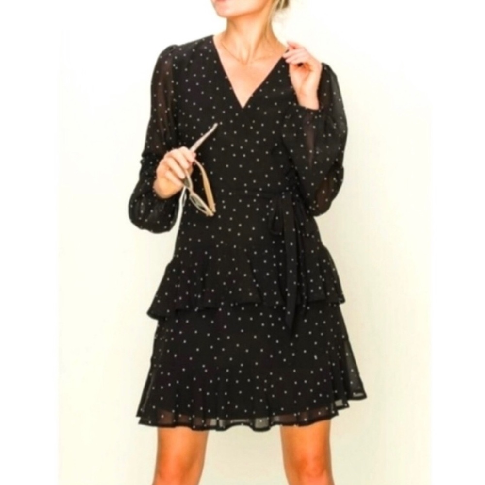 NWT HYFVE black and white polka dot dress! Size M
